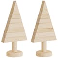 Miniatyrbild 2 av 2: Julgran i trä 2 st 30 cm massiv furu