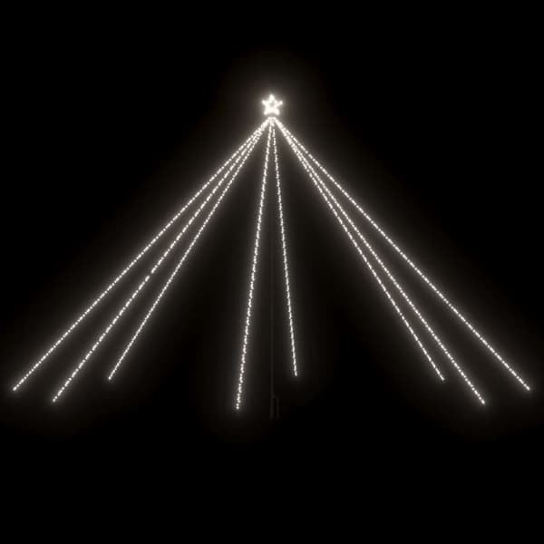 Julgransbelysning inomhus/utomhus 800 LEDs kallvit 5 m