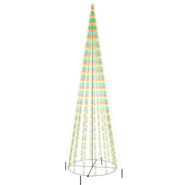 Julgranskon färgglad 1134 lysdioder 230x800 cm