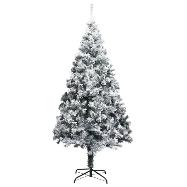 Plastgran med snö grön 240 cm PVC
