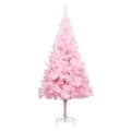 Miniatyrbild 2 av 2: Belyst plastgran med kulor rosa 240 cm PVC
