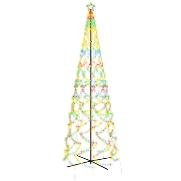Julgranskon färgglad 1400 LEDs 160x500 cm