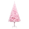 Miniatyrbild 2 av 2: Belyst plastgran med kulor rosa 210 cm PVC