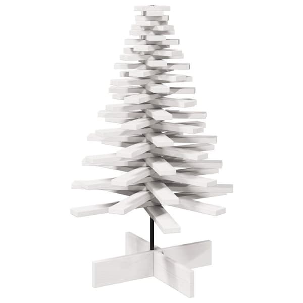 Julgran trä vit 100 cm massiv furu