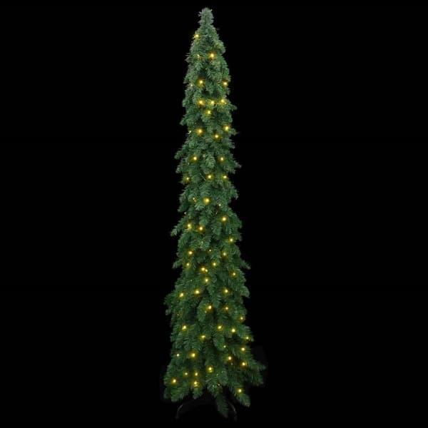 Belyst plastgran med 100 LEDs 180 cm