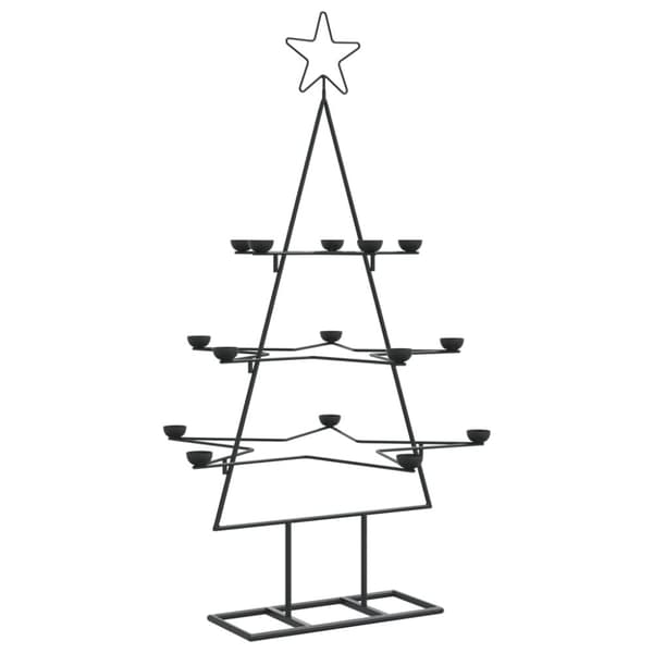 Julgran i metall svart 105 cm