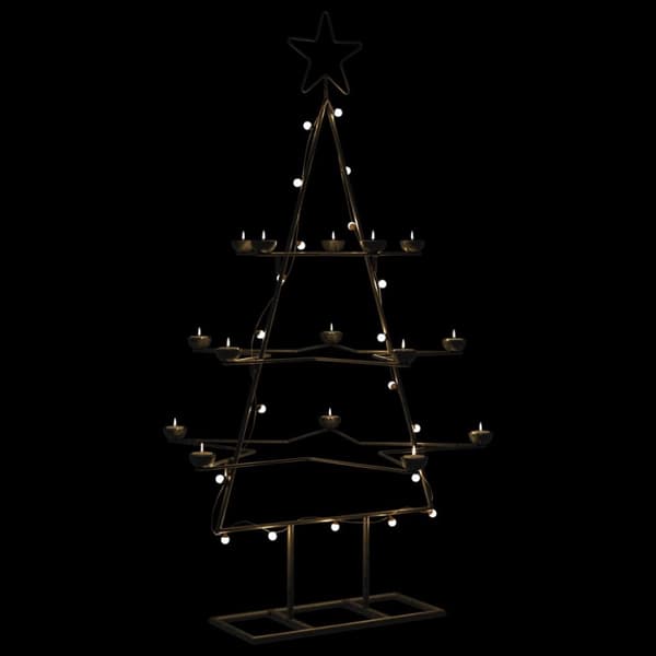 Julgran i metall svart 105 cm