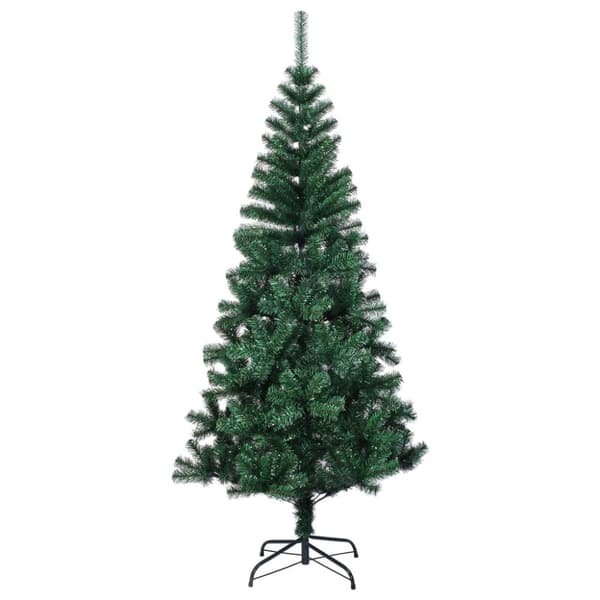 Plastgran med regnbågsskimrande grenar grön 240 cm PVC