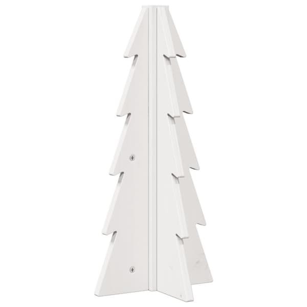 Julgran trä vit 49 cm massiv furu