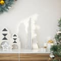 Miniatyrbild 1 av 2: Julgran trä vit 49 cm massiv furu