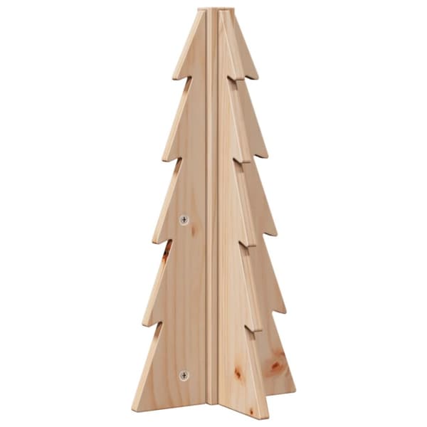 Julgran i trä 49 cm massiv furu