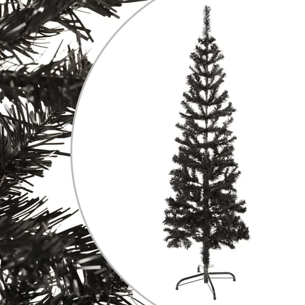 Julgran smal svart 150 cm