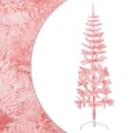 Miniatyrbild 1 av 2: Smal halv plastgran med stativ rosa 120 cm