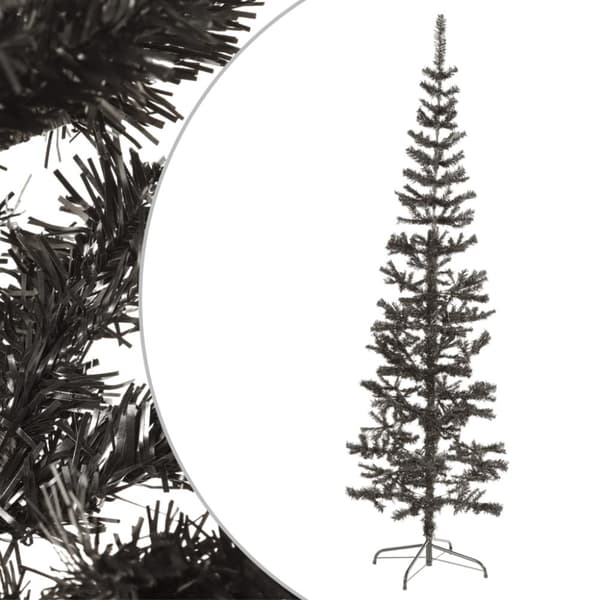 Julgran smal svart 240 cm