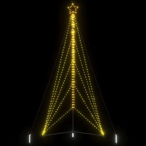 Julgransbelysning 615 LEDs varmvit 404,5 cm