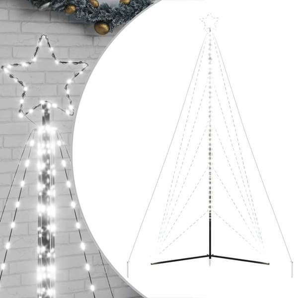 Julgransbelysning 615 LEDs kallvit 404,5 cm