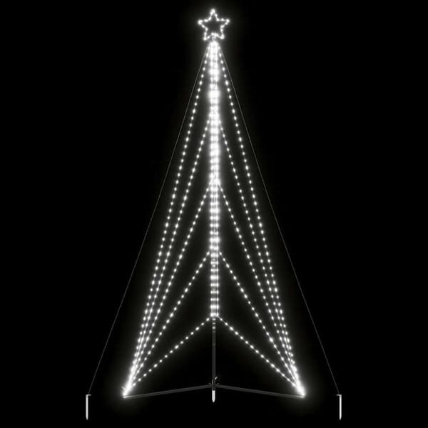 Julgransbelysning 615 LEDs kallvit 404,5 cm