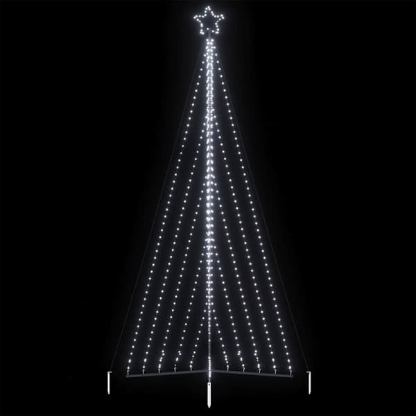LED julgran 570 LEDs kallvit 399 cm