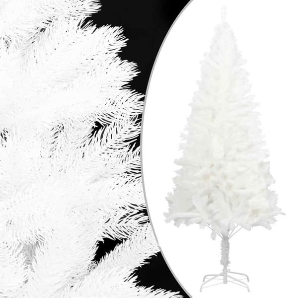 Plastgran verklighetstrogna barr vit 210 cm