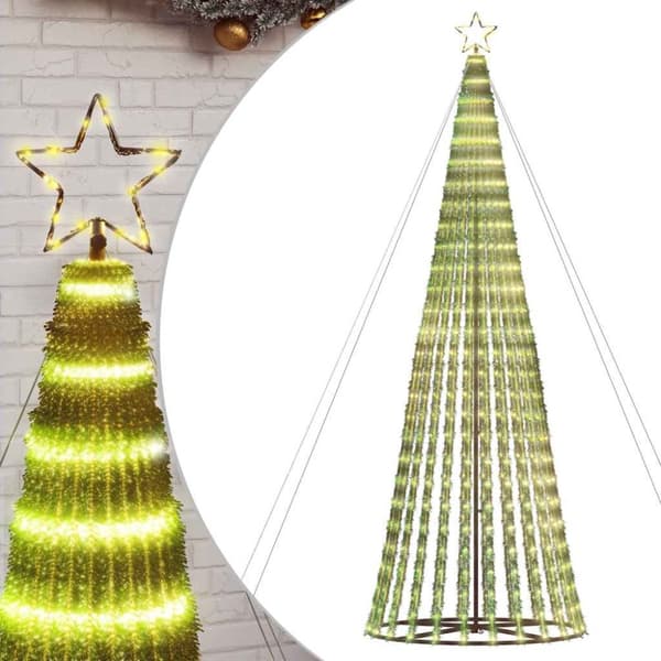 Julgranskon 1028 LEDs varmvit 403 cm