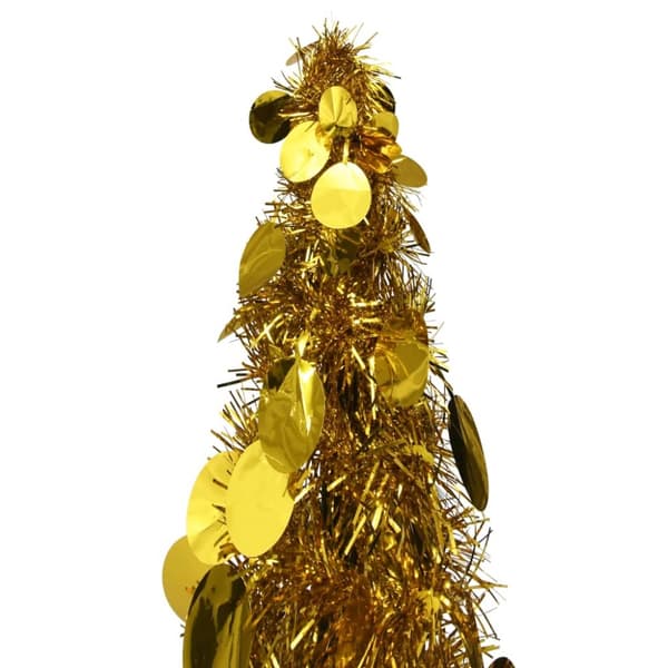 Pop-up plastgran guld 120 cm PET