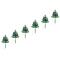 Miniatyrbild 1 av 2: Julgranar till trädgårdsgång 6 st flerfärgade LED 45 cm PVC