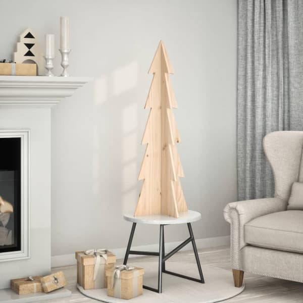 Julgran trä 112 cm massiv furu