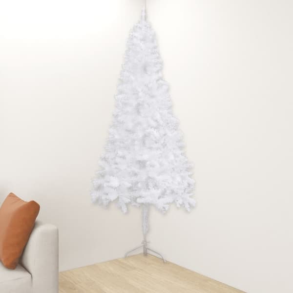 Plastgran för hörn vit 240 cm PVC