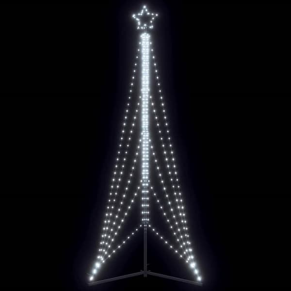 Julgransbelysning 525 LEDs kallvit 302 cm
