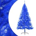 Miniatyrbild 2 av 2: Halv plastgran med stativ blå 240 cm PVC