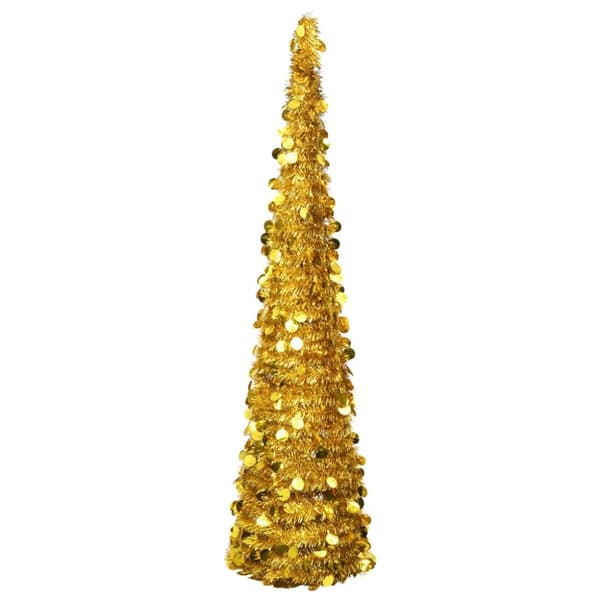 Pop-up plastgran guld 180 cm PET