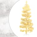 Miniatyrbild 1 av 2: Belyst plastgran med fot vit 150 cm PVC