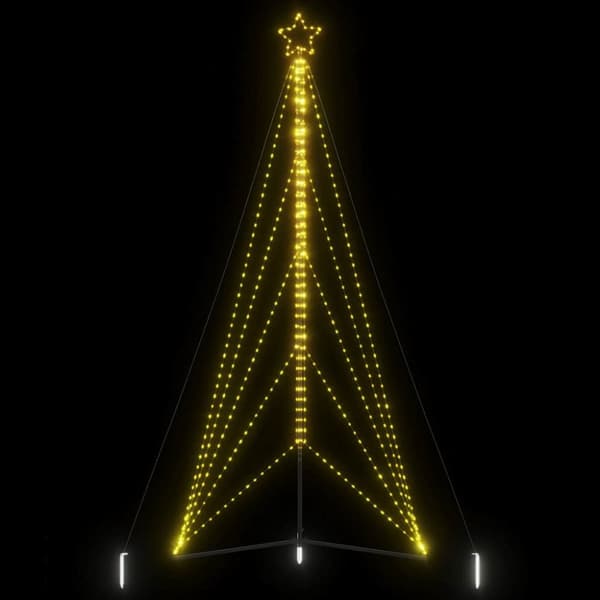 Julgransbelysning 615 LEDs varmvit 404,5 cm