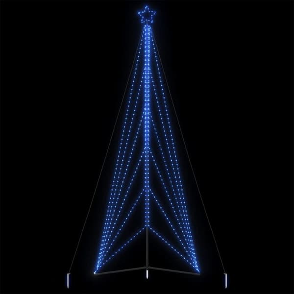 Julgransbelysning 861 LEDs blå 478 cm