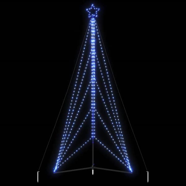 Julgransbelysning 615 LEDs blå 404,5 cm