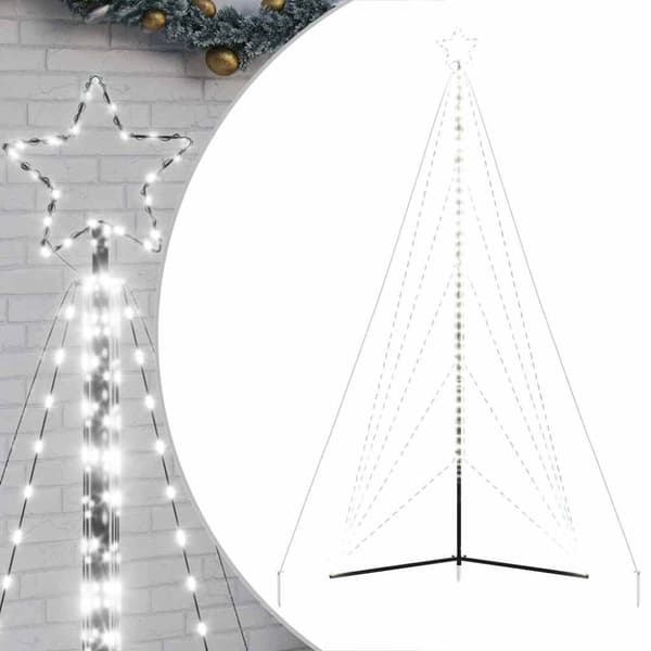 Julgransbelysning 615 LEDs kallvit 404,5 cm