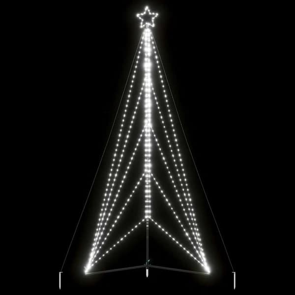 Julgransbelysning 615 LEDs kallvit 404,5 cm