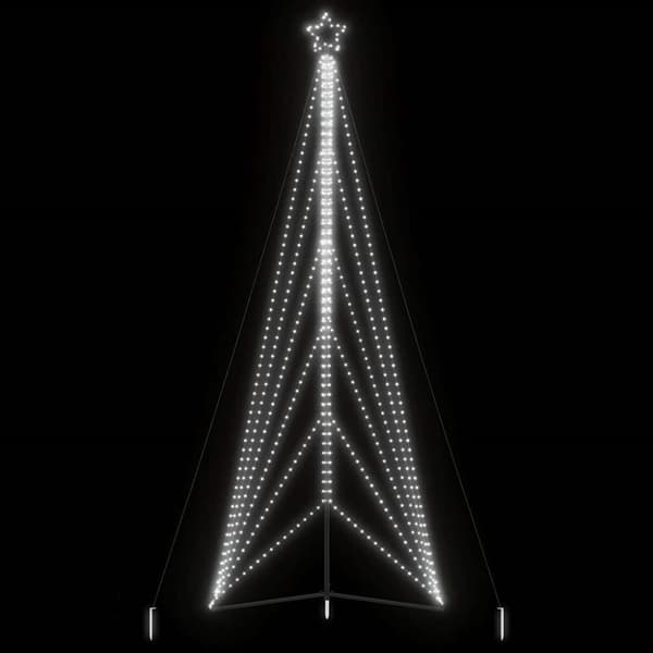 Julgransbelysning 861 LEDs kallvit 478 cm