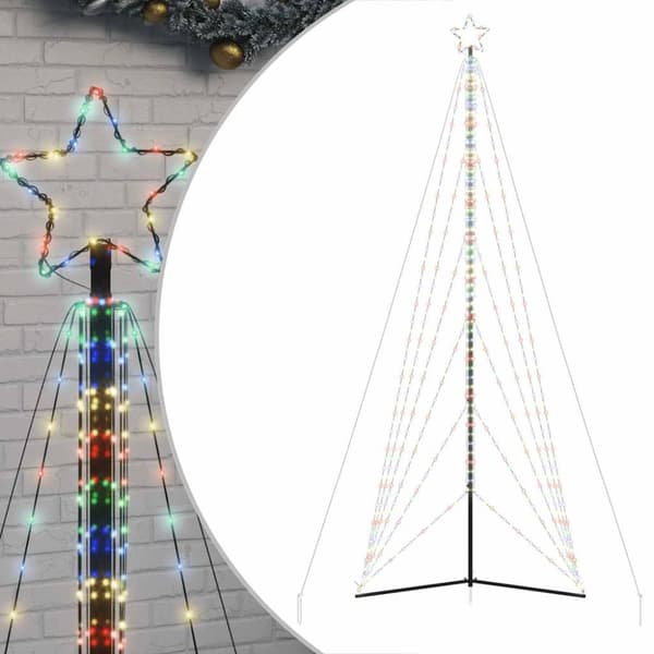 Julgransbelysning 861 LEDs färgglad 478 cm