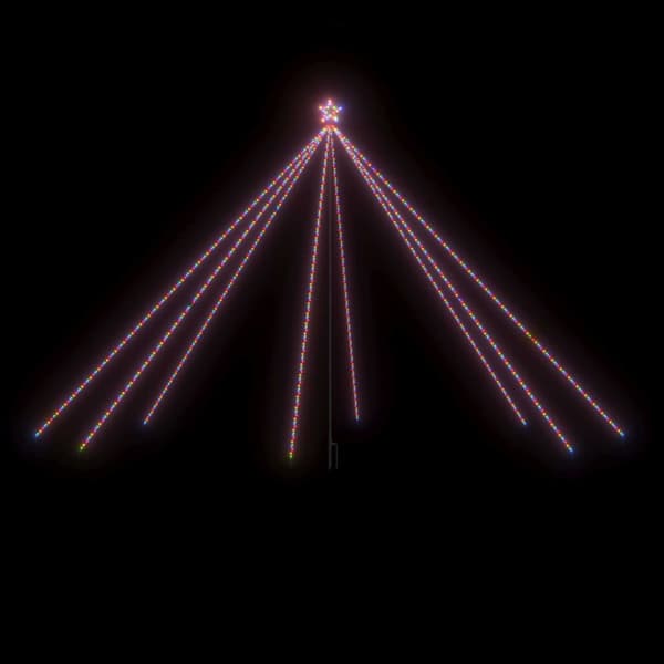 Julgransbelysning inomhus/utomhus 800 LEDs flerfärgad 5 m