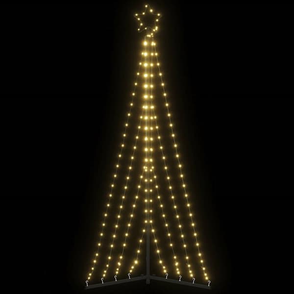 LED julgran 339 LEDs varmvit 187 cm