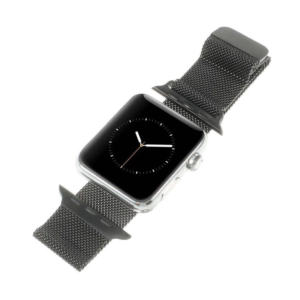 Apple Watch 38mm urrem i rustfri stål - Sort