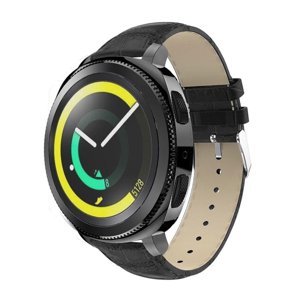 Samsung Gear Sport Rem i ægte læder - Sort