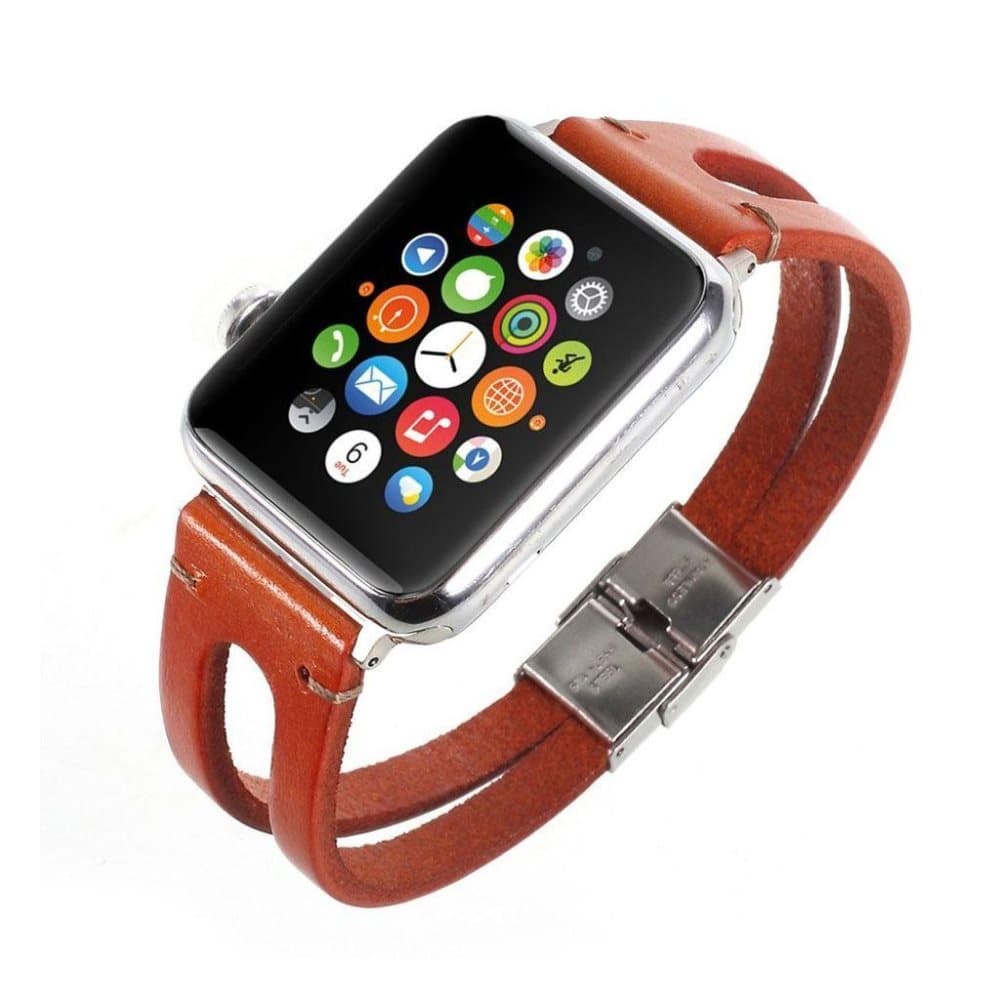 Apple Watch 38mm erstatnings urrem i kvalitets kolæder med r