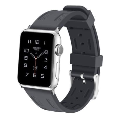 Apple Watch 42mm adjustable soft silicone watch strap - Grey
