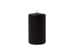 Bloklys Ø60x120 mm Brændetid 40 timer Sort,12 stk/krt
