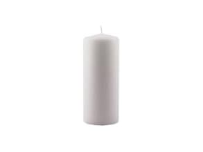 Bloklys Ø78x195 mm Brændetid 112 timer Hvid,6 stk/krt