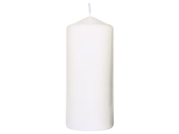 Bloklys 80x150 mm Hvid Brændetid 60 timer,10 Stk/krt