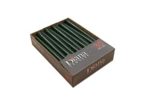 Antiklys Ø22x245 mm Brændetid 7.5 timer Mørkegrøn,4 pk x 30 stk/krt