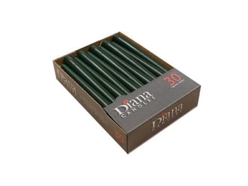Antiklys Ø22x245 mm Brændetid 7.5 timer Mørkegrøn,4 pk x 30 stk/krt
